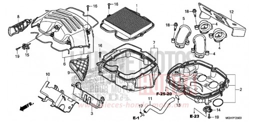 FILTRE A AIR VFR1200XDF de 2015